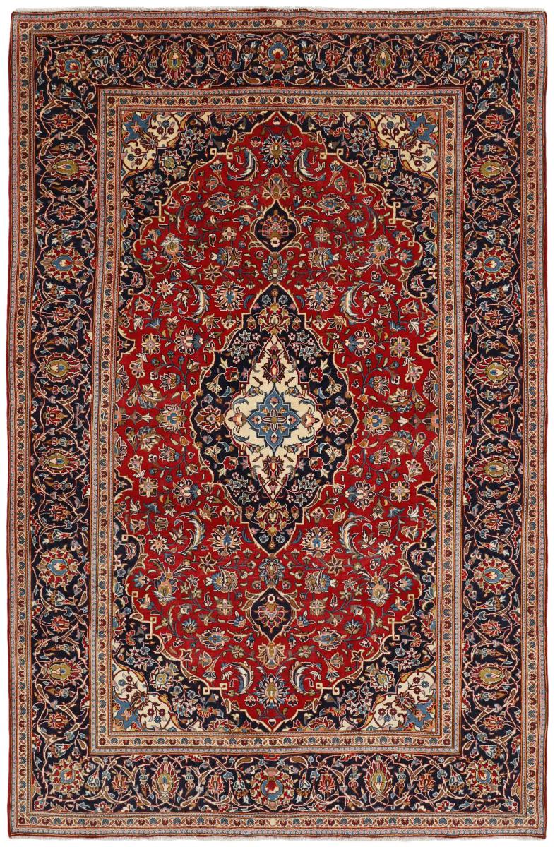 Tapis persan Kashan 306x201 306x201, Tapis persan Noué à la main