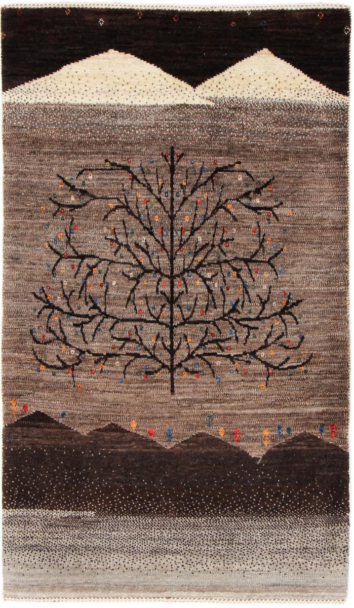 Persian Rug Persian Gabbeh Loribaft Nowbaft 4'4"x2'6" 4'4"x2'6", Persian Rug Knotted by hand