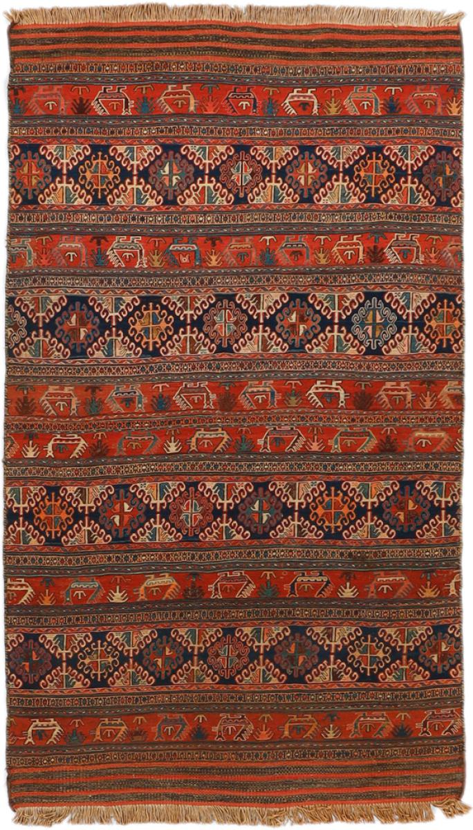 Persialainen matto Kelim Fars Antiikki 184x104 184x104, Persialainen matto kudottu
