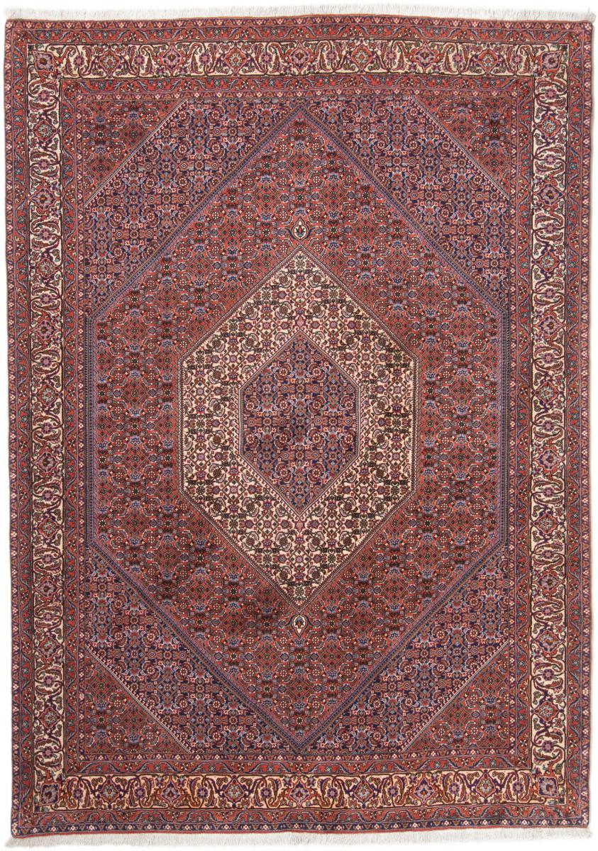 Tapis persan Bidjar 7'7"x5'6" 7'7"x5'6", Tapis persan Noué à la main