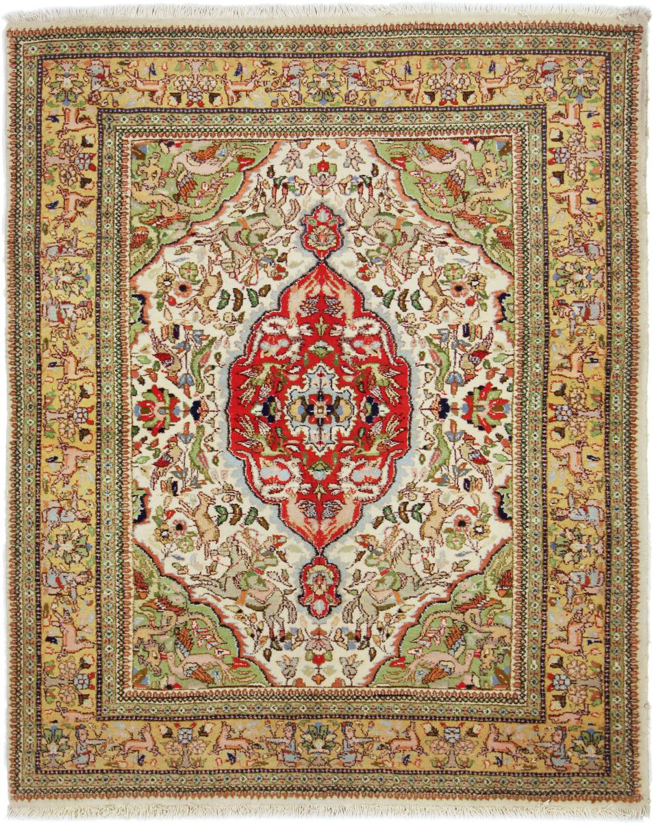 Persian Rug Tabriz Tabatabai 191x156 191x156, Persian Rug Knotted by hand