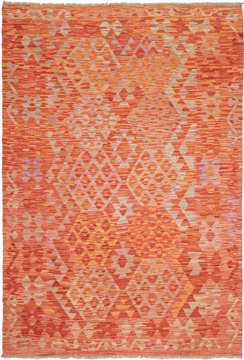 Afghansk teppe Kelim Afghan 214x147 214x147, Persisk teppe Handwoven 