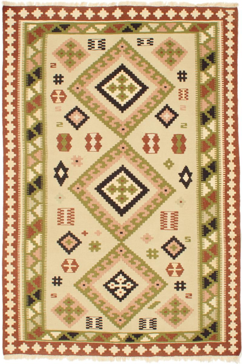 Persialainen matto Kelim Fars 201x137 201x137, Persialainen matto kudottu