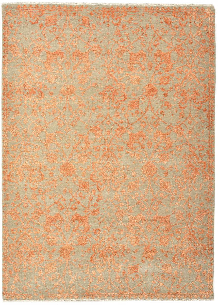 インドのカーペット Sadraa 7'0"x5'1" 7'0"x5'1",  ペルシャ絨毯 手織り