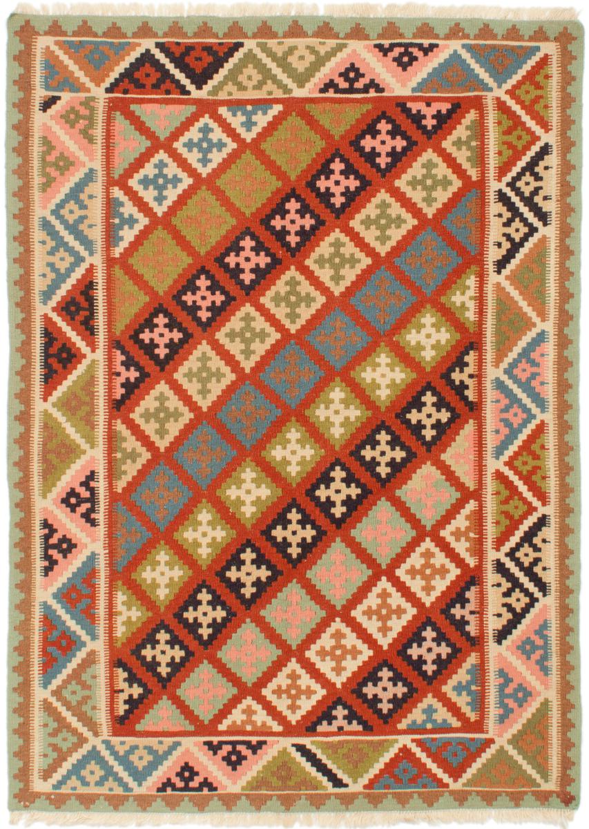 Persian Rug Kilim Fars 5'8"x4'0" 5'8"x4'0", Persian Rug Woven by hand