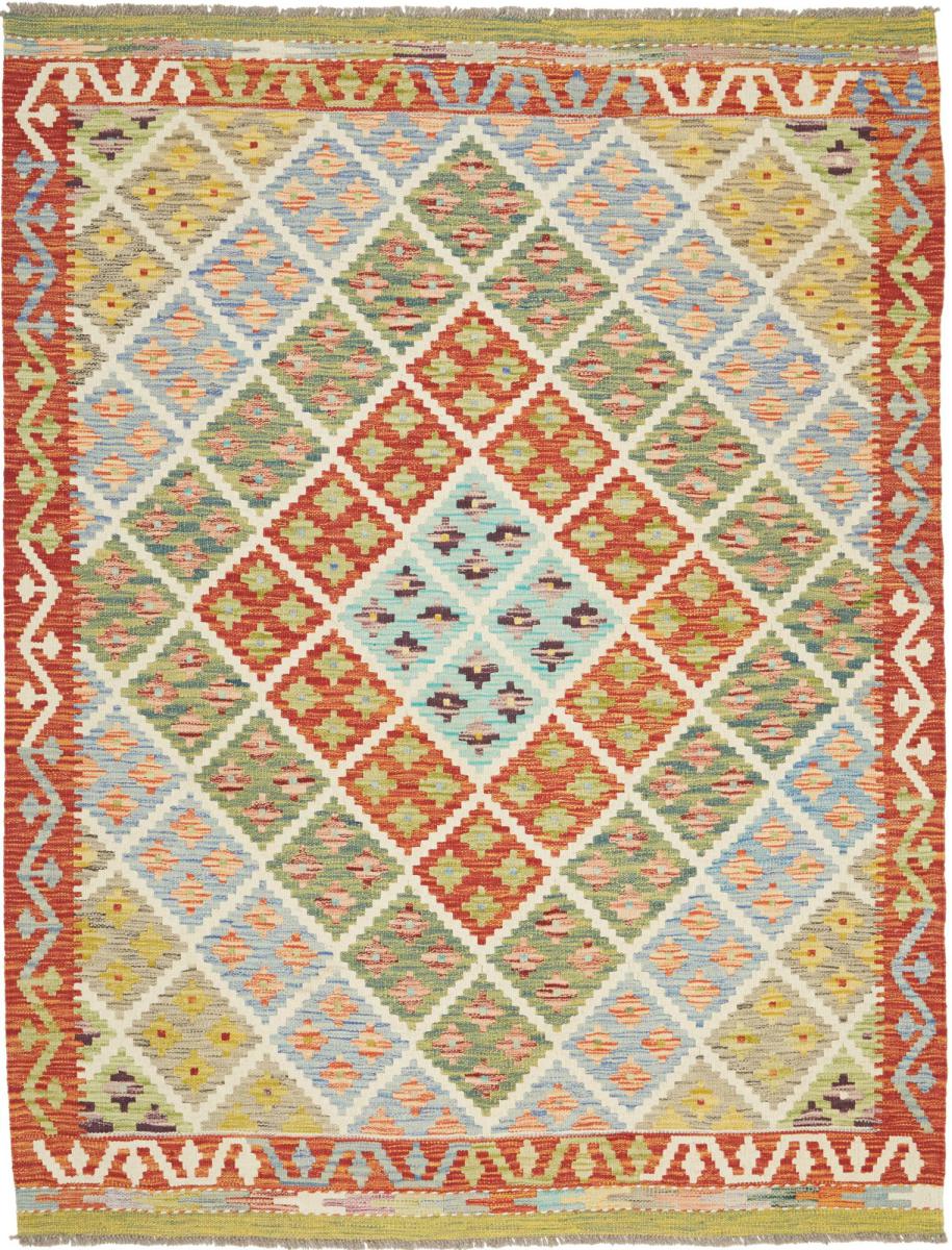 Afghaans tapijt Kilim Afghan 195x152 195x152, Perzisch tapijt Handgeweven
