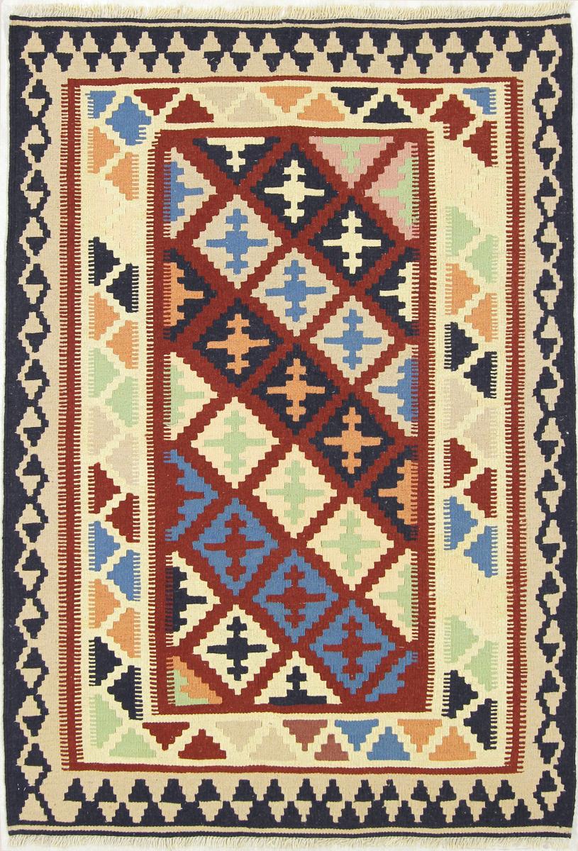 Persian Rug Kilim Fars 4'9"x3'5" 4'9"x3'5", Persian Rug Woven by hand