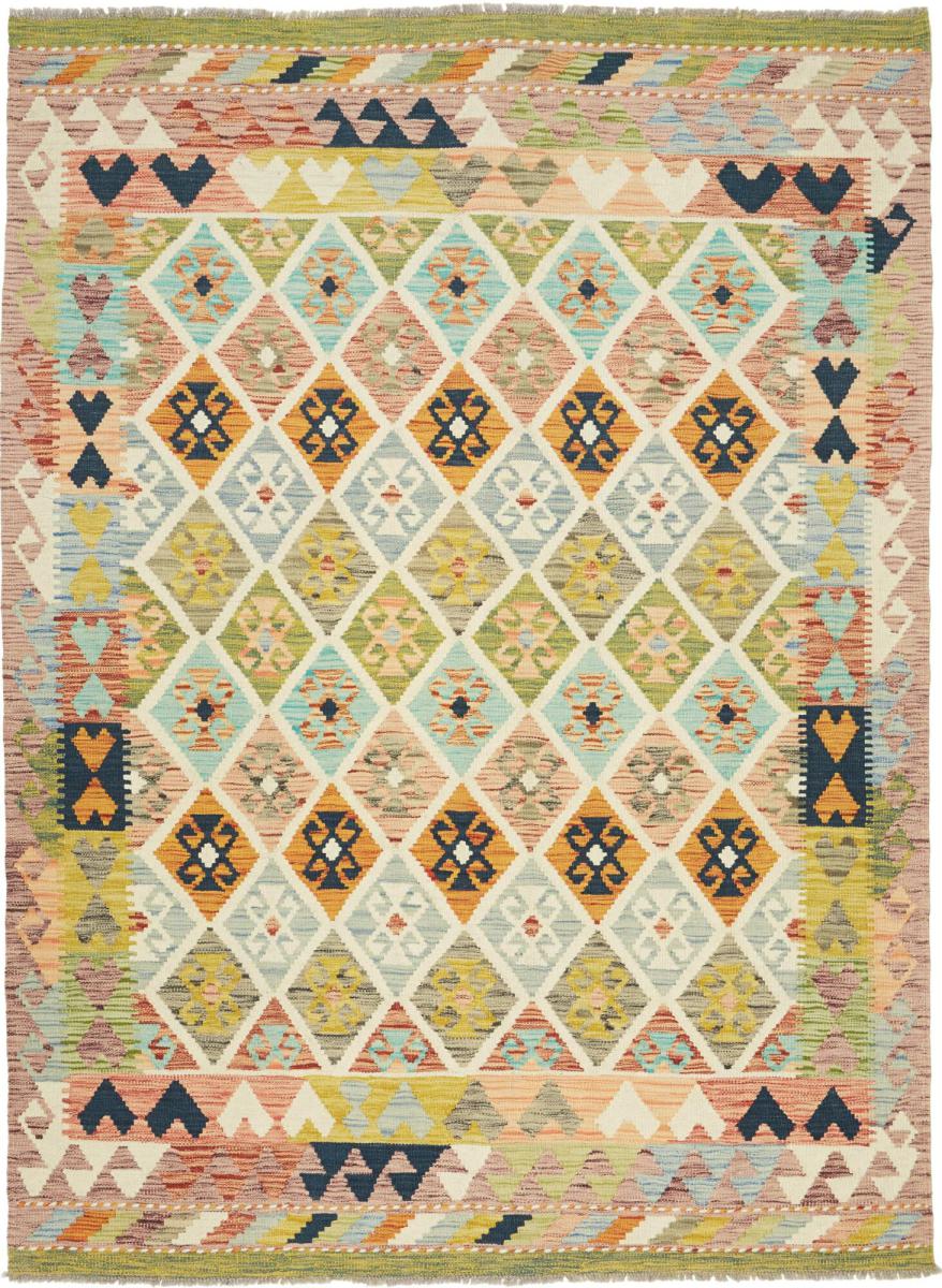 Afghan rug Kilim Afghan 6'7"x4'11" 6'7"x4'11", Persian Rug Woven by hand