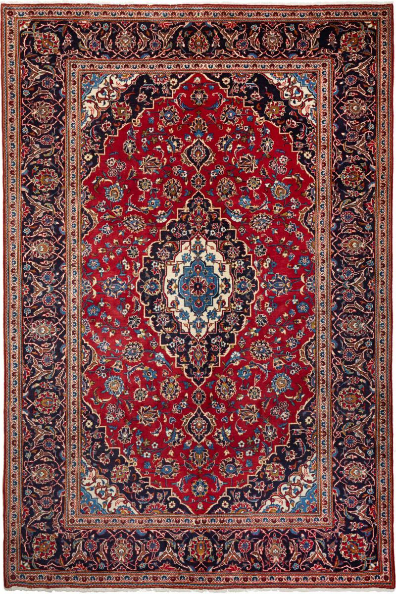 Persian Rug Keshan 9'9"x6'7" 9'9"x6'7", Persian Rug Knotted by hand