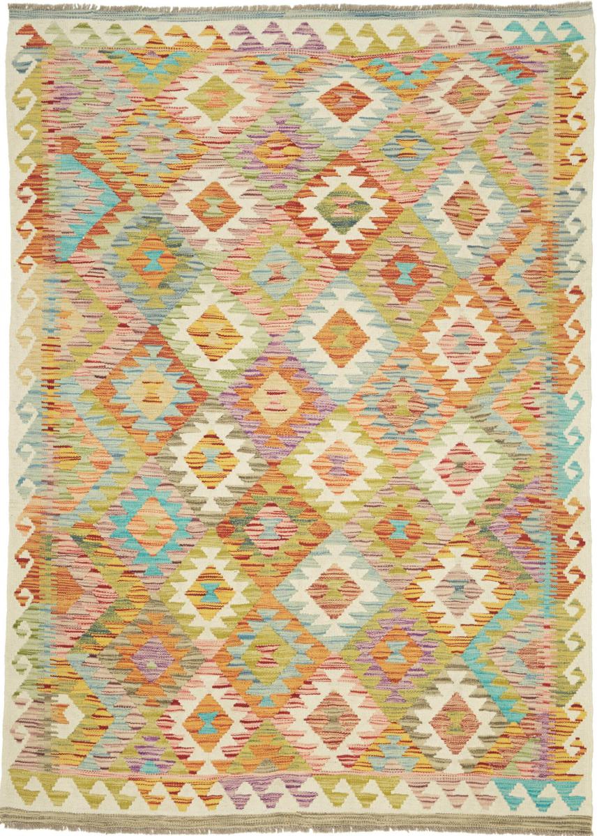Afghanischer Teppich Kelim Afghan 6'10"x4'11" 6'10"x4'11", Perserteppich Handgewebt