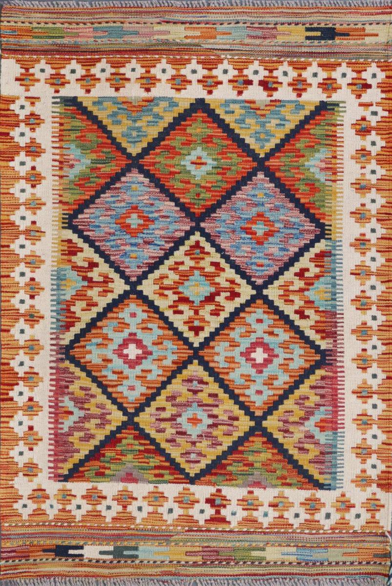 Alfombra afgana Kilim Afghan 128x85 128x85, Alfombra persa Tejido a mano