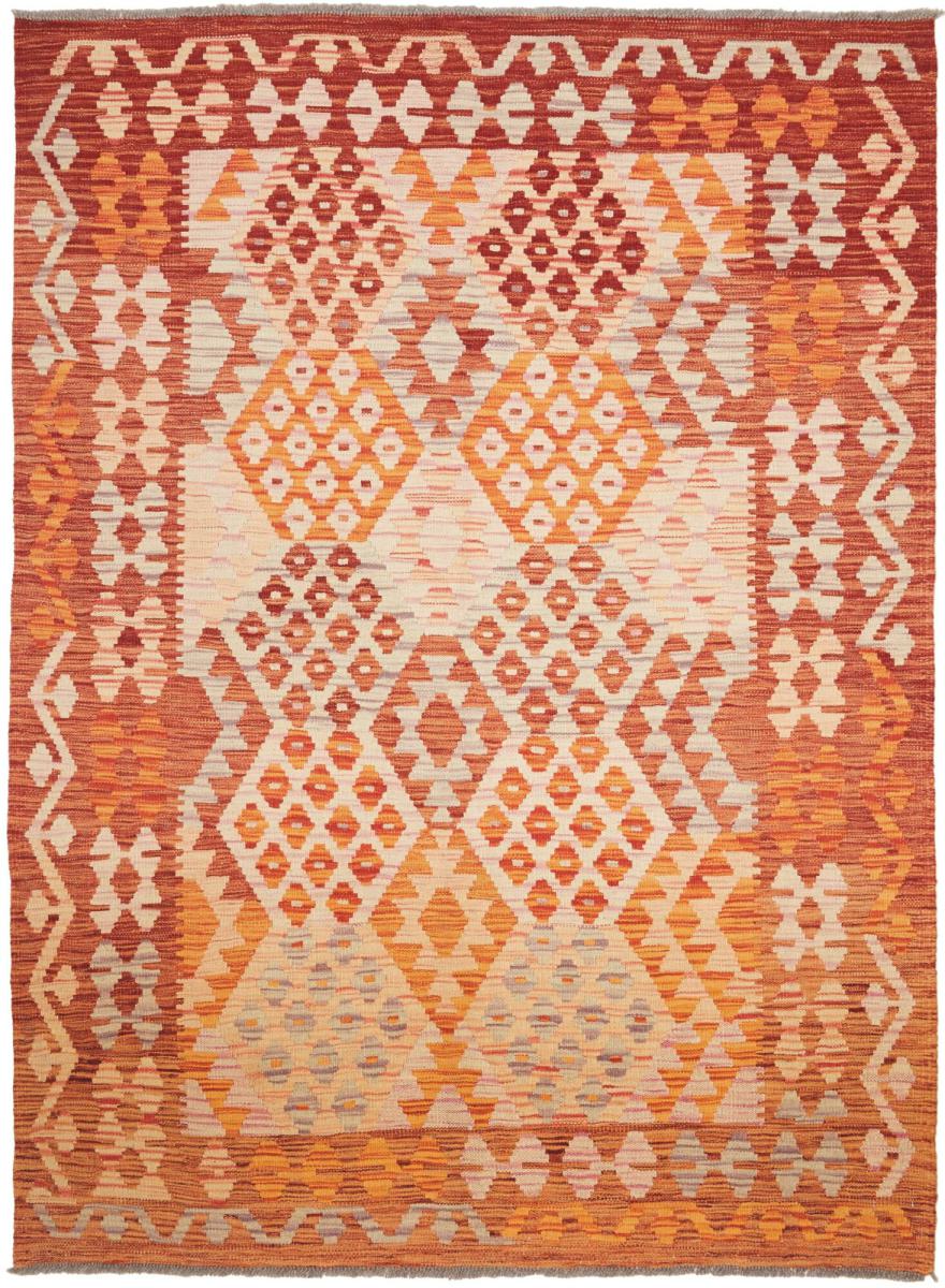 アフガンカーペット キリム アフガン 6'6"x4'10" 6'6"x4'10",  ペルシャ絨毯 手織り