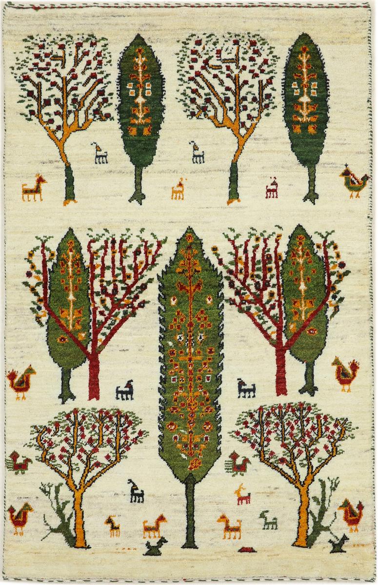 Perzisch tapijt Perzisch Gabbeh Loribaft Nature 125x79 125x79, Perzisch tapijt Handgeknoopte
