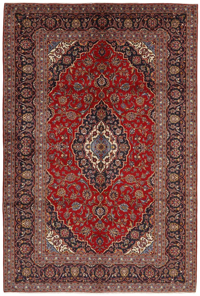 Persian Rug Keshan 9'10"x6'6" 9'10"x6'6", Persian Rug Knotted by hand