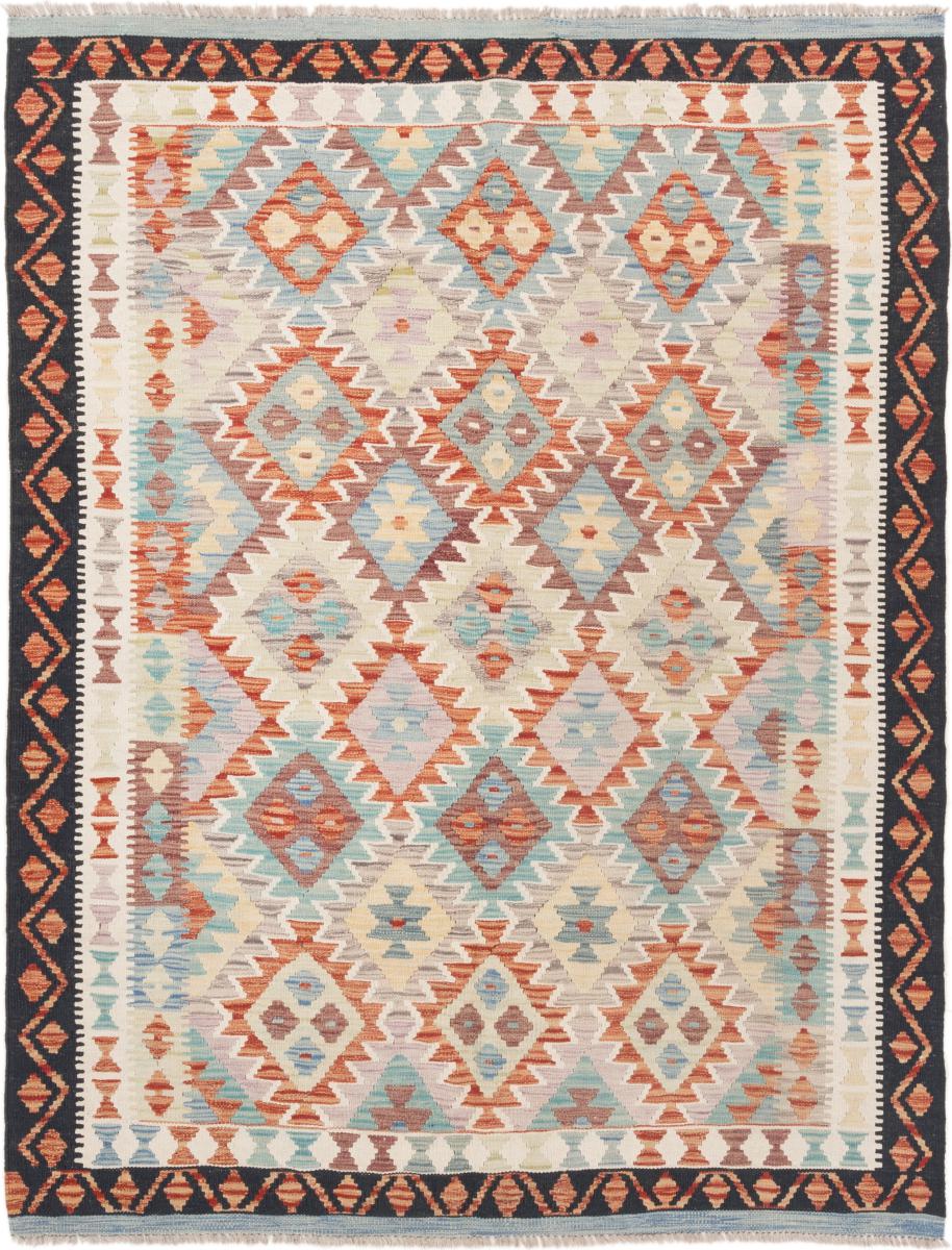 Afghansk tæppe Kelim Afghan 197x155 197x155, Persisk tæppe Håndvævet