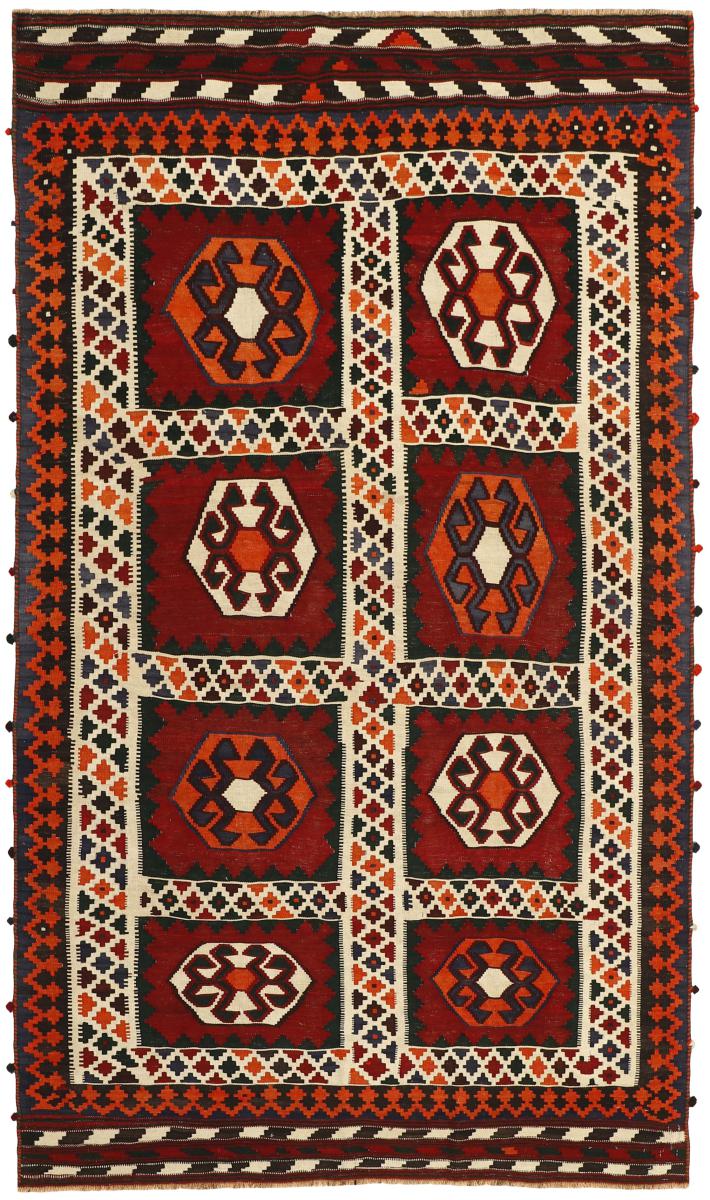 Persian Rug Kilim Fars Heritage 8'3"x4'9" 8'3"x4'9", Persian Rug Woven by hand