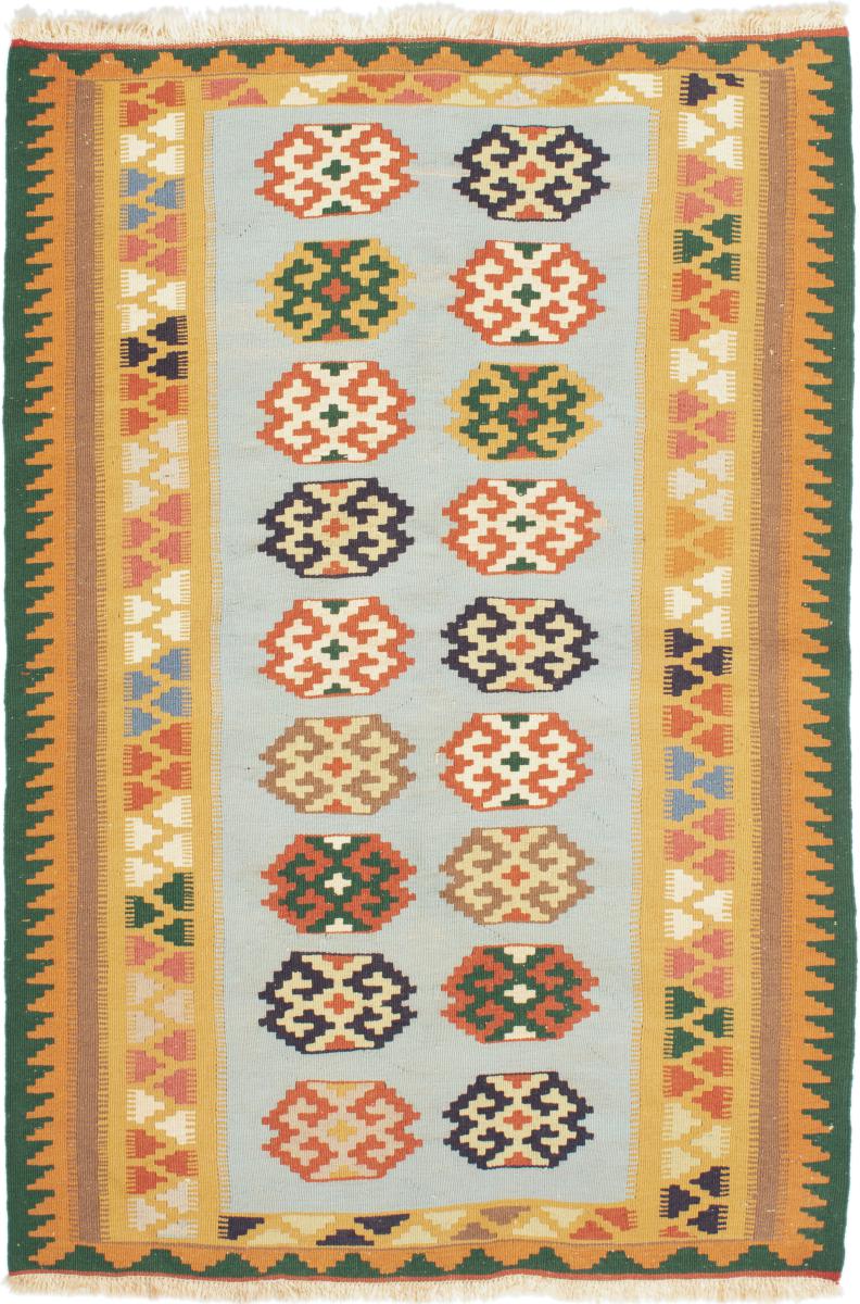 Tapete persa Kilim Fars 5'0"x3'6" 5'0"x3'6", Tapete persa Tecido à mão