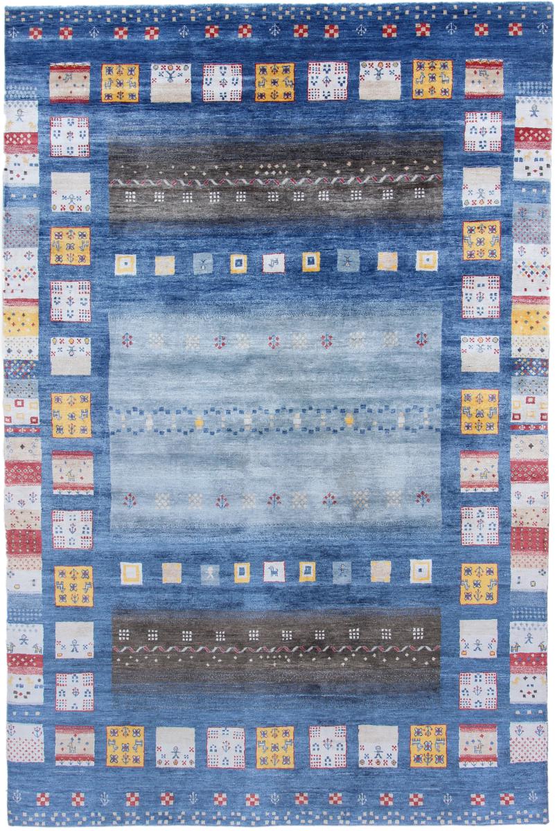 Tapis indien Gabbeh Loribaft 307x200 307x200, Tapis persan Noué à la main