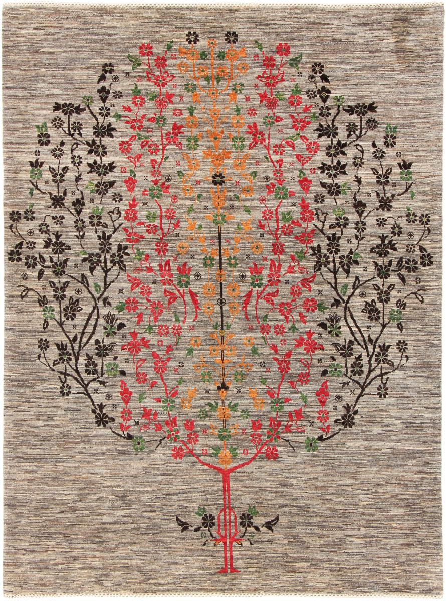 Persian Rug Persian Gabbeh Loribaft Nowbaft 6'5"x4'11" 6'5"x4'11", Persian Rug Knotted by hand