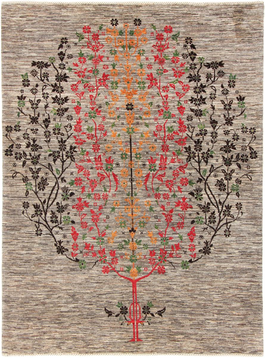 Tapis persan Persan Gabbeh Loribaft Nowbaft 196x149 196x149, Tapis persan Noué à la main