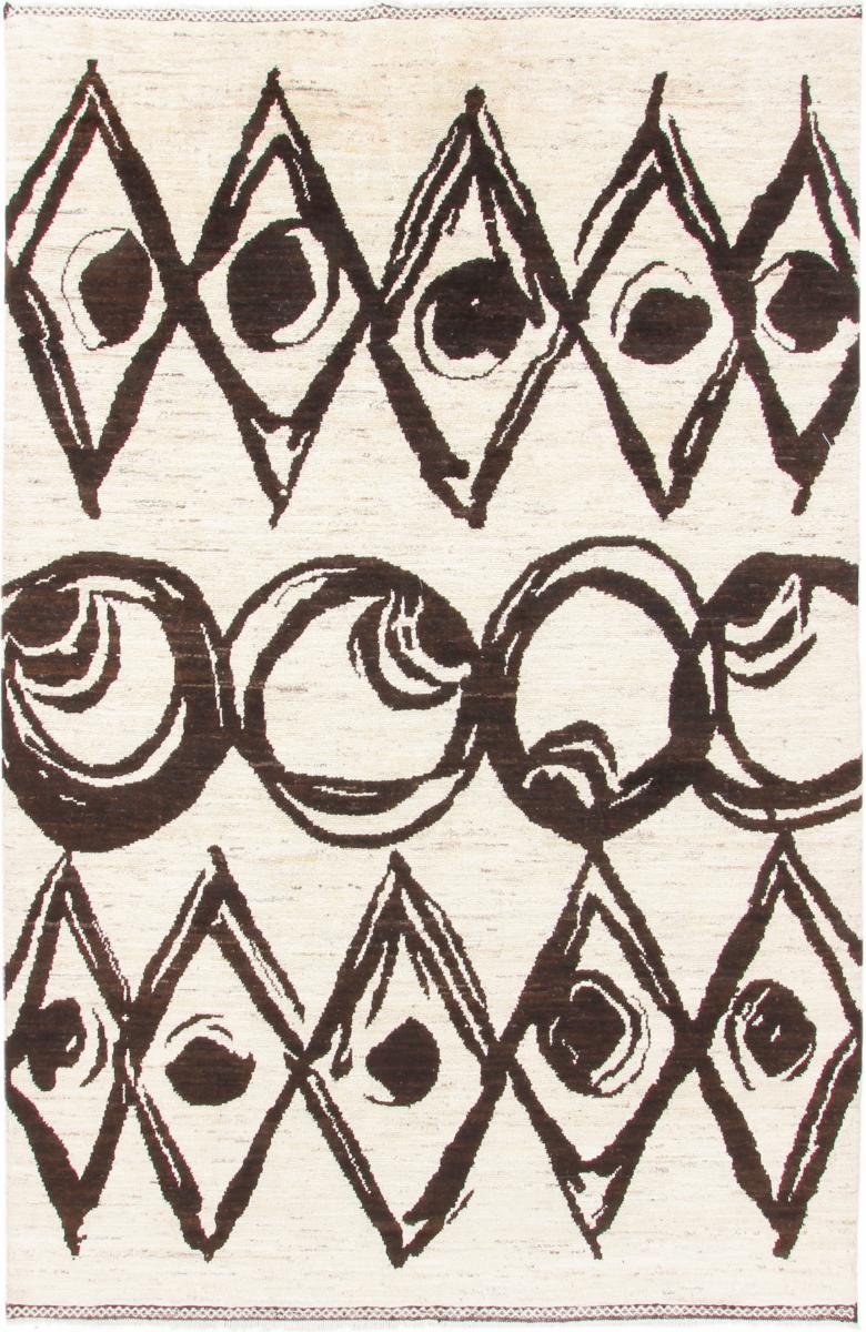 アフガンカーペット Berber Maroccan Ela 302x197 302x197,  ペルシャ絨毯 手織り