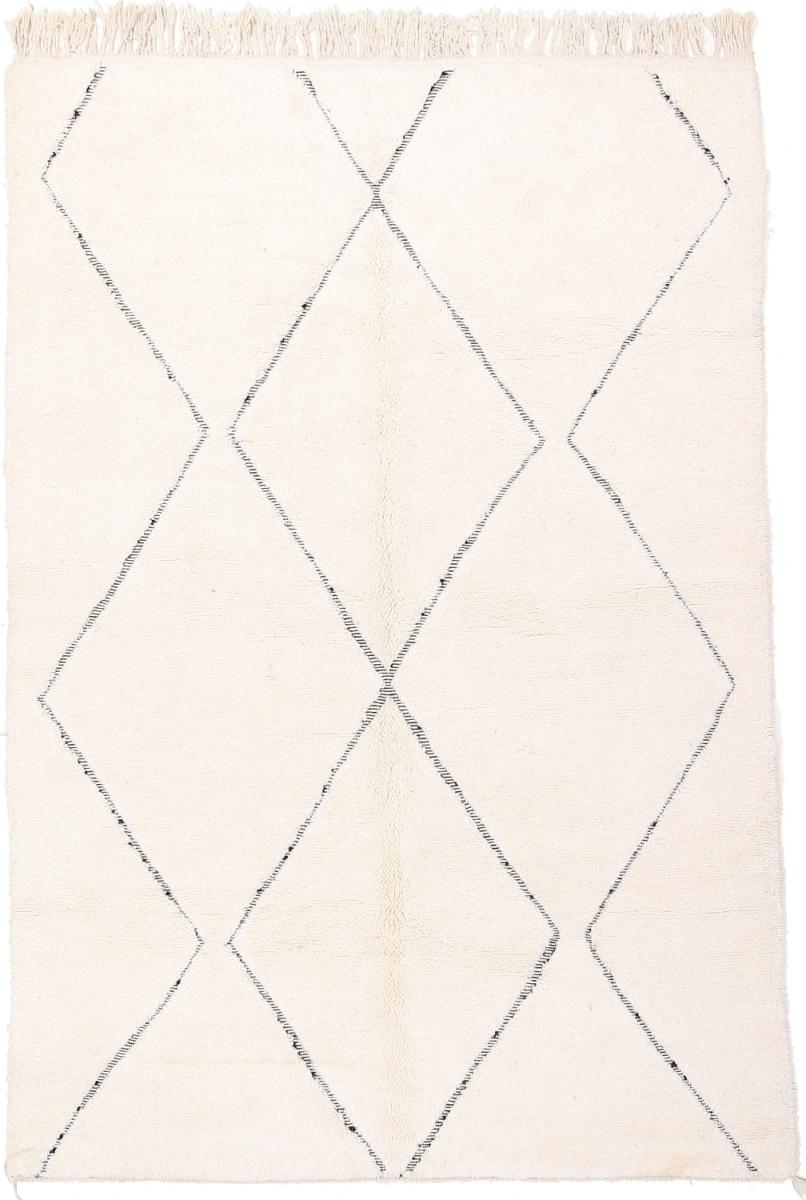 Moroccan Rug Berber Maroccan Beni Ourain 10'1"x6'10" 10'1"x6'10", Persian Rug Knotted by hand
