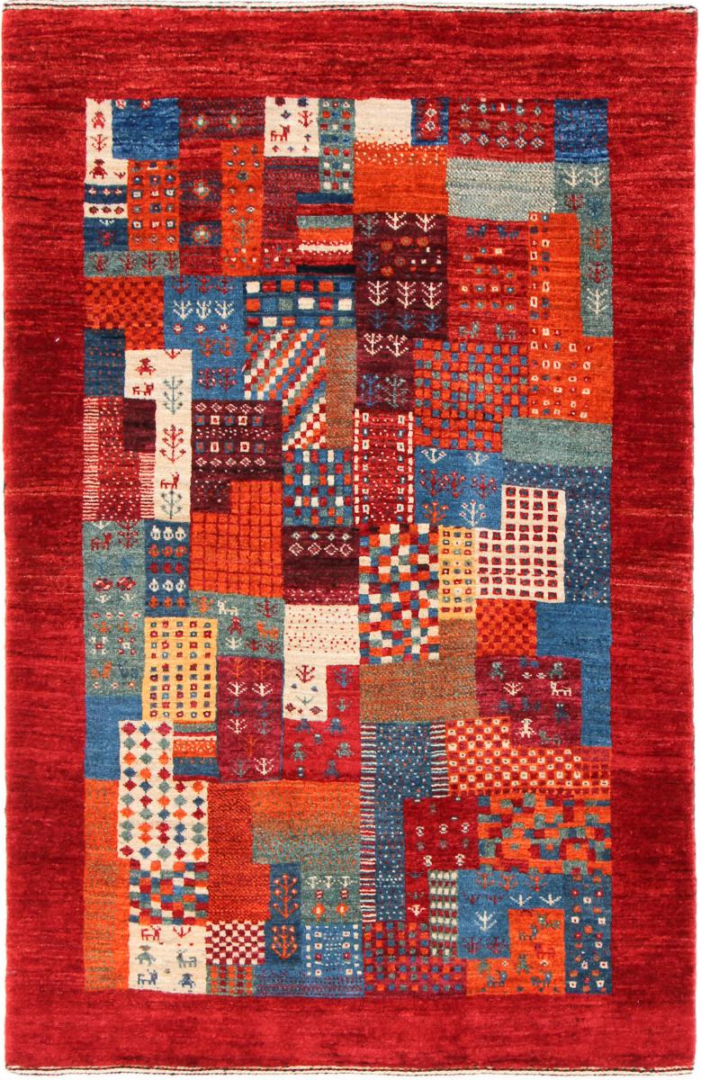  ペルシャ絨毯 ペルシャ ギャッベ ペルシャ ロリbaft Nowbaft 4'2"x2'8" 4'2"x2'8",  ペルシャ絨毯 手織り