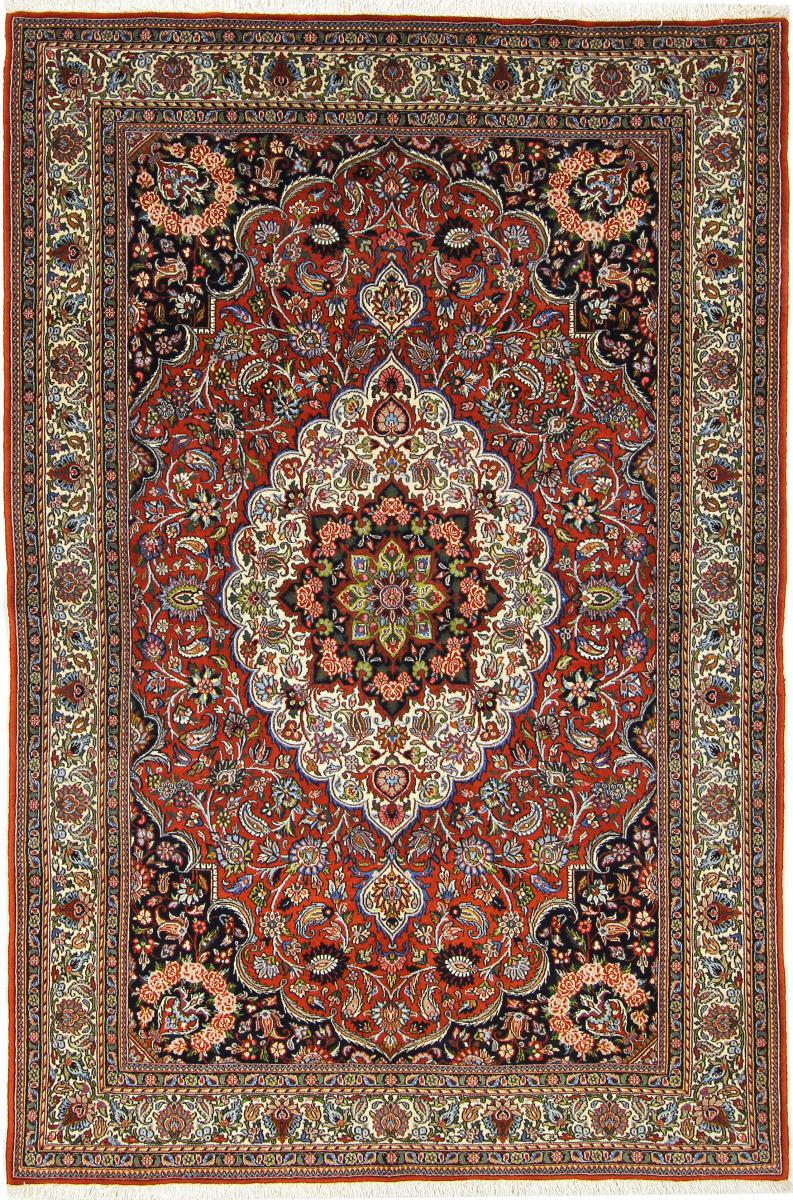 Persian Rug Bakhtiari Sherkat 7'7"x5'1" 7'7"x5'1", Persian Rug Knotted by hand
