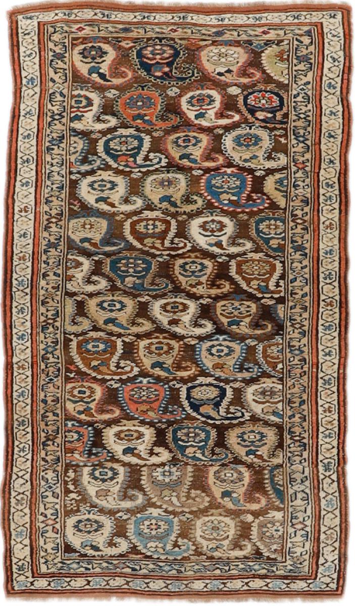 Persian Rug Kordi Antique 7'1"x3'11" 7'1"x3'11", Persian Rug Knotted by hand