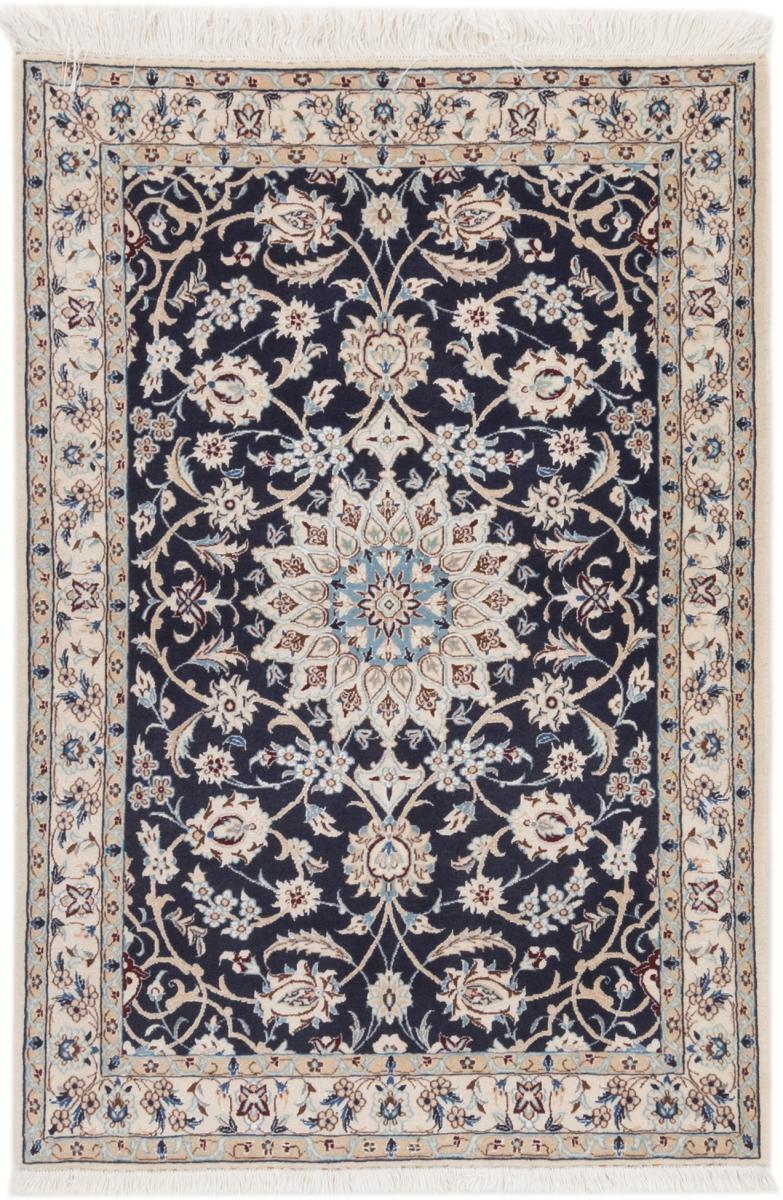 Tapis persan Naïn 6La 4'0"x2'9" 4'0"x2'9", Tapis persan Noué à la main