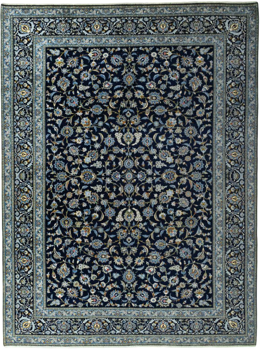 Persian Rug Keshan 13'7"x10'2" 13'7"x10'2", Persian Rug Knotted by hand