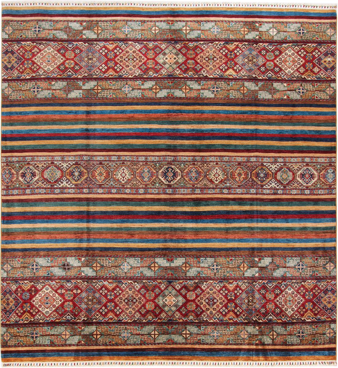 Afganistan-matto Arijana Shaal 267x254 267x254, Persialainen matto Solmittu käsin