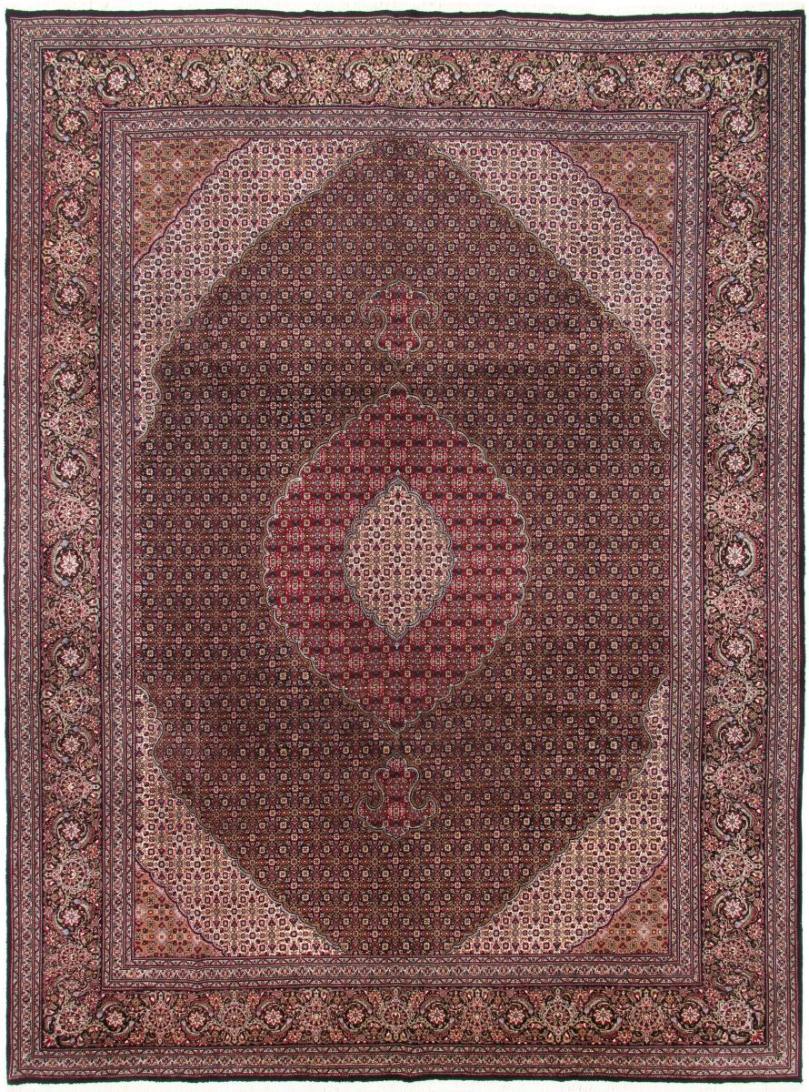 Persian Rug Tabriz Mahi 13'1"x9'11" 13'1"x9'11", Persian Rug Knotted by hand