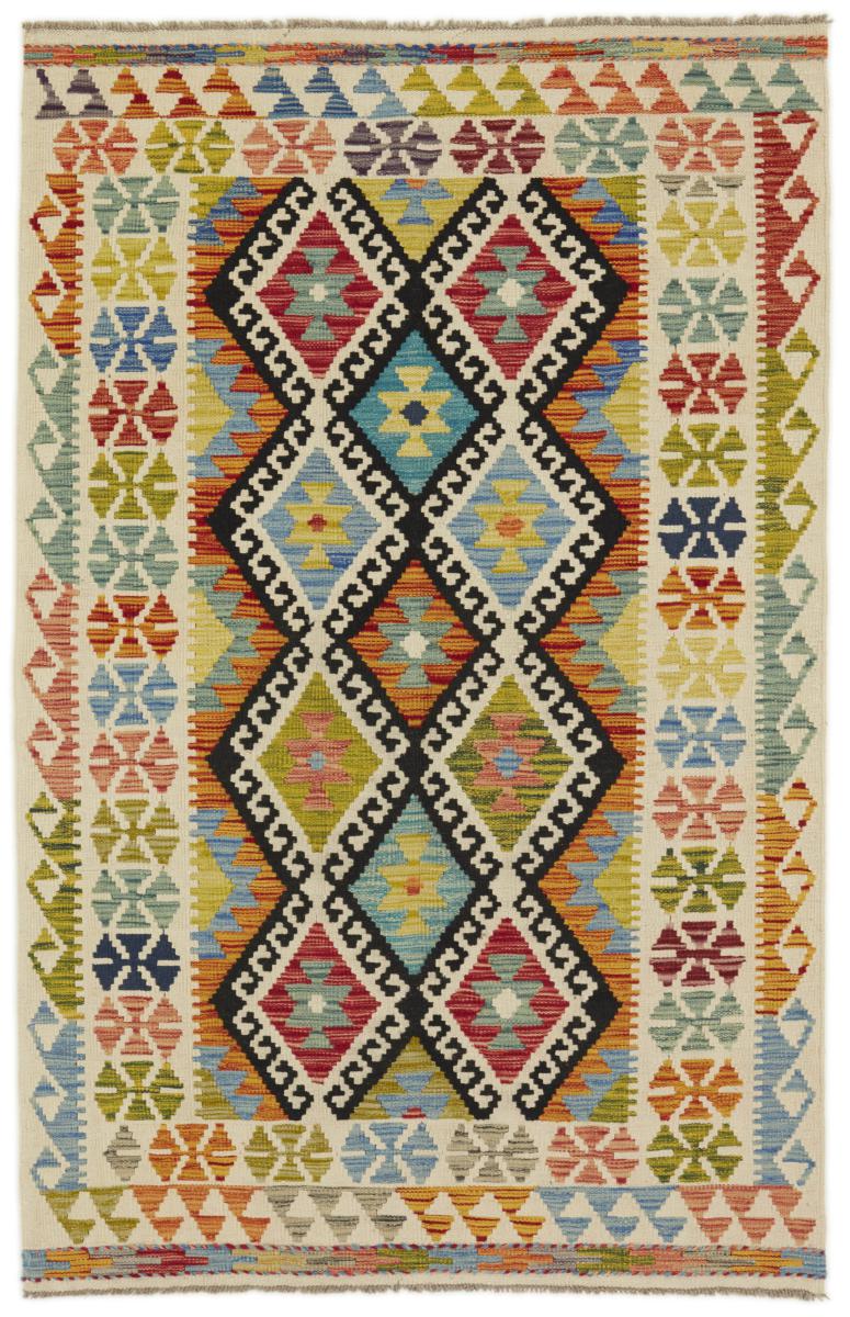 Afghan rug Kilim Afghan 6'4"x4'2" 6'4"x4'2", Persian Rug Woven by hand