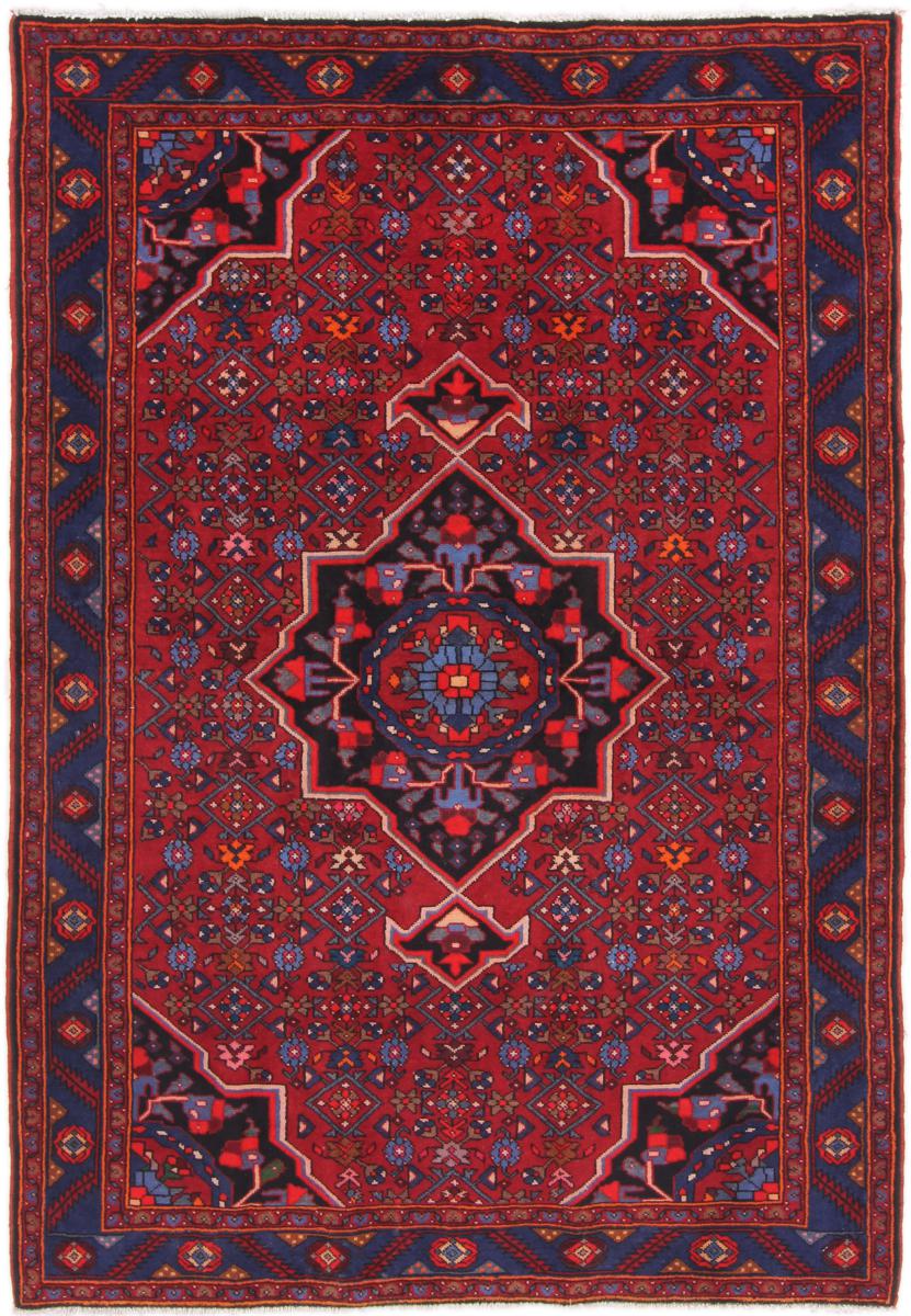 Persian Rug Hamadan Malayer 6'9"x4'7" 6'9"x4'7", Persian Rug Knotted by hand