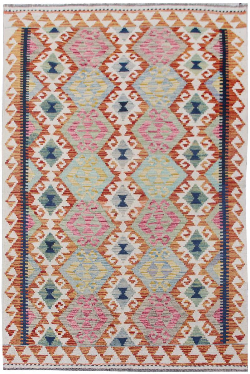Afghanischer Teppich Kelim Afghan 180x120 180x120, Perserteppich Handgewebt
