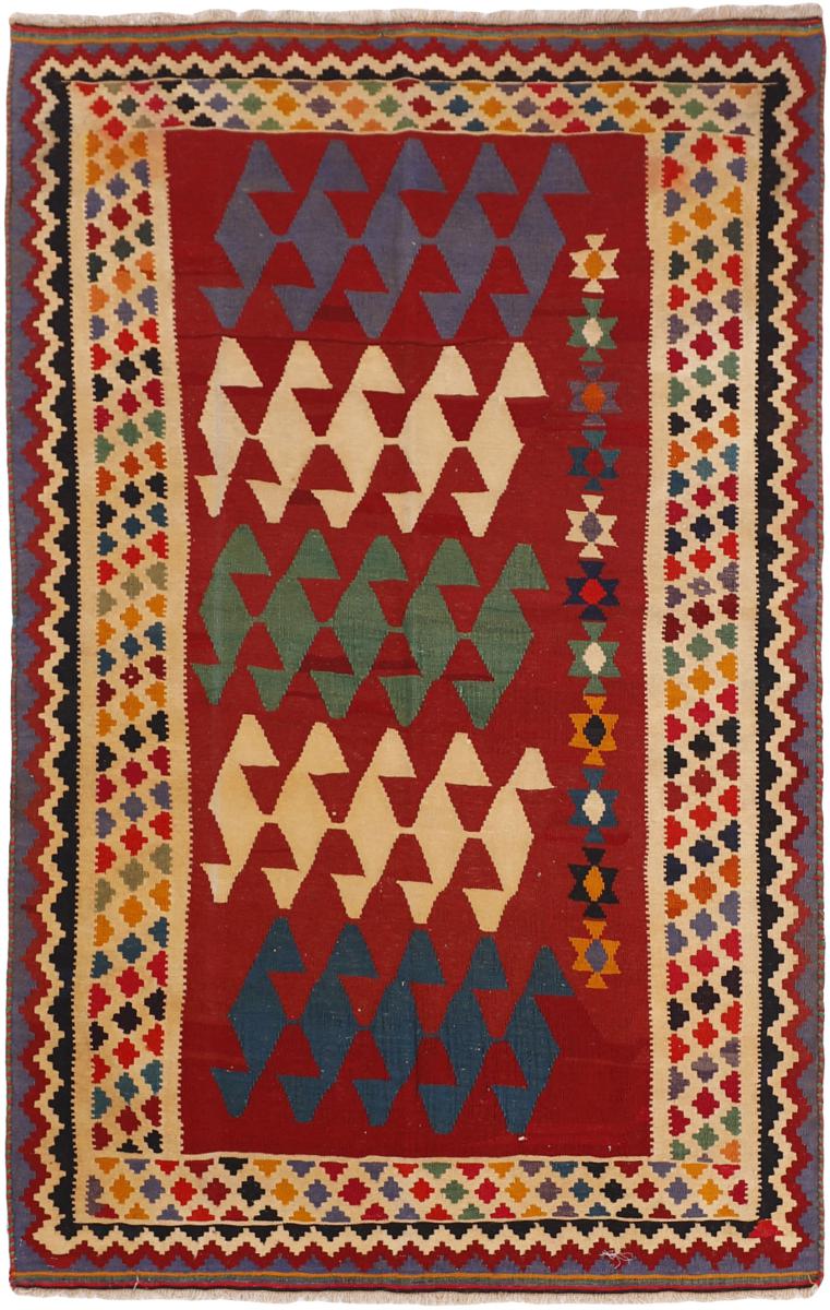 Perzisch tapijt Kilim Fars 7'7"x4'10" 7'7"x4'10", Perzisch tapijt Handgeknoopte