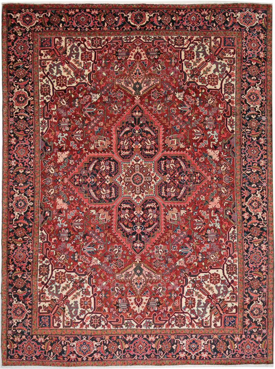 Persian Rug Heriz 13'0"x9'9" 13'0"x9'9", Persian Rug Knotted by hand