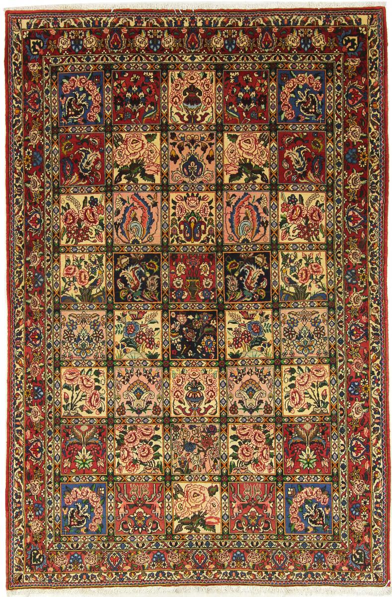 Tapis persan Bakhtiar Sherkat 238x158 238x158, Tapis persan Noué à la main