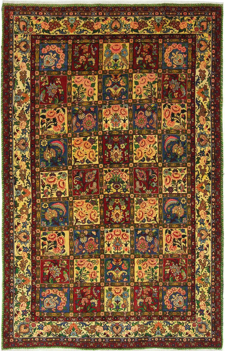  ペルシャ絨毯 バクティアリ Sherkat 8'0"x5'3" 8'0"x5'3",  ペルシャ絨毯 手織り