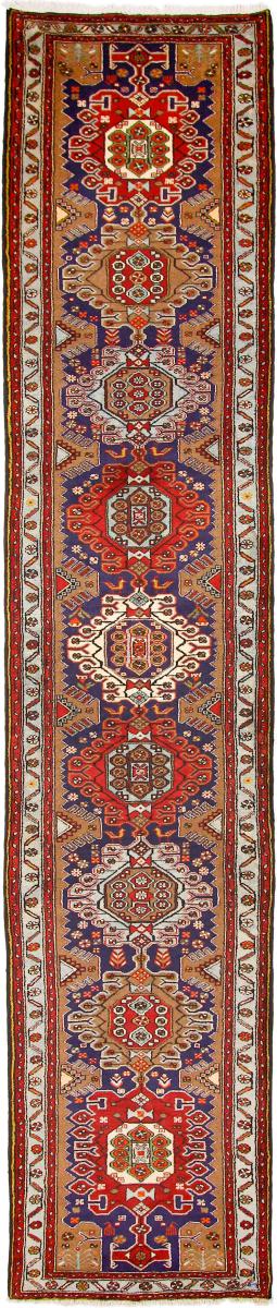 Persian Rug Ghashghai Taleghan 13'2"x2'8" 13'2"x2'8", Persian Rug Knotted by hand