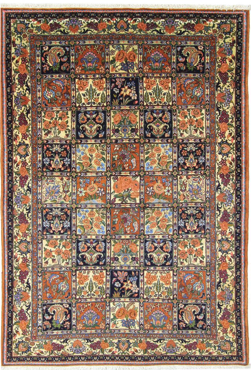 Persian Rug Bakhtiari Sherkat 7'3"x5'0" 7'3"x5'0", Persian Rug Knotted by hand
