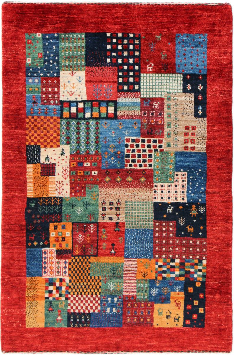 Perzisch tapijt Perzisch Gabbeh Loribaft Nowbaft 4'3"x2'10" 4'3"x2'10", Perzisch tapijt Handgeknoopte