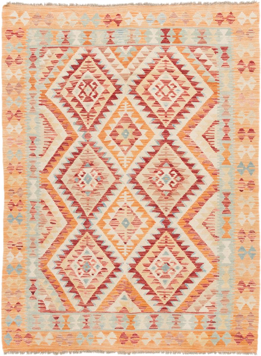 Tapis afghan Kilim Afghan 200x149 200x149, Tapis persan Tissé à la main