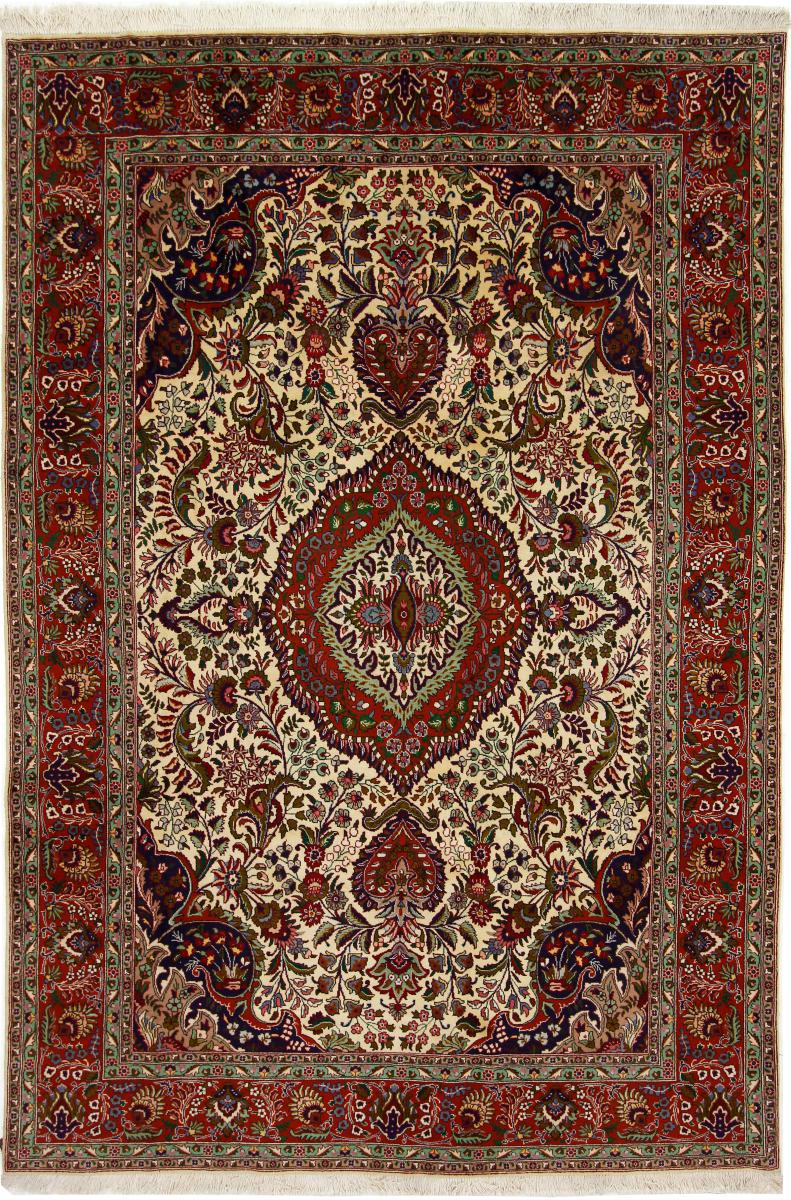 Persian Rug Tabriz 9'9"x6'7" 9'9"x6'7", Persian Rug Knotted by hand