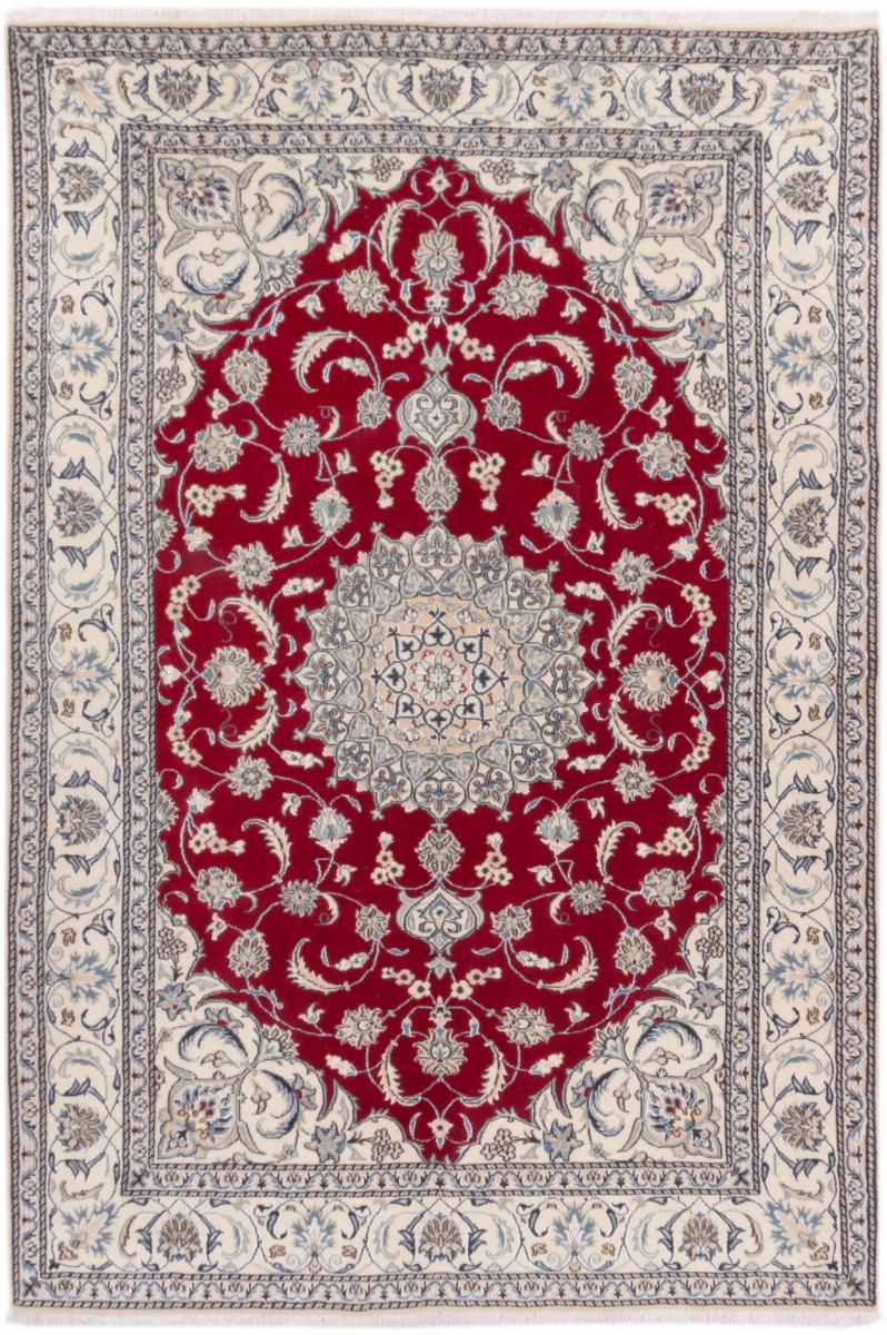 Persian Rug Nain 9'6"x6'7" 9'6"x6'7", Persian Rug Knotted by hand