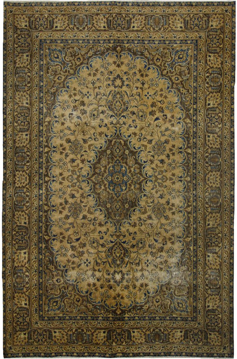 Persian Rug Vintage 9'6"x6'3" 9'6"x6'3", Persian Rug Knotted by hand