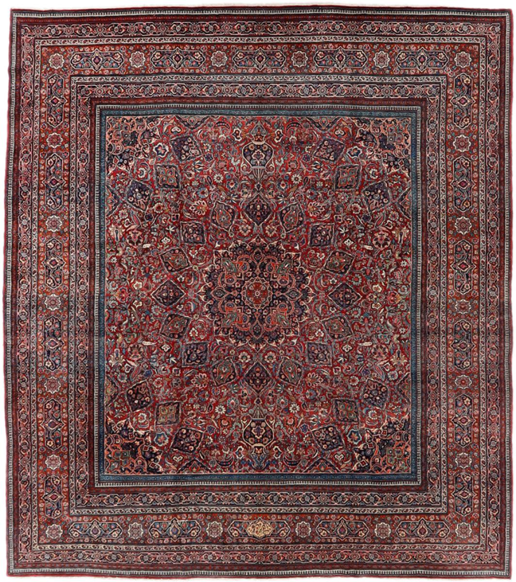 Perzisch tapijt Mashhad Majmalbaff 381x334 381x334, Perzisch tapijt Handgeknoopte