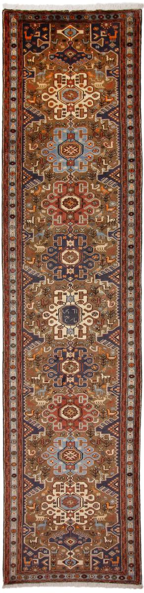 Persian Rug Ghashghai Taleghan 396x93 396x93, Persian Rug Knotted by hand
