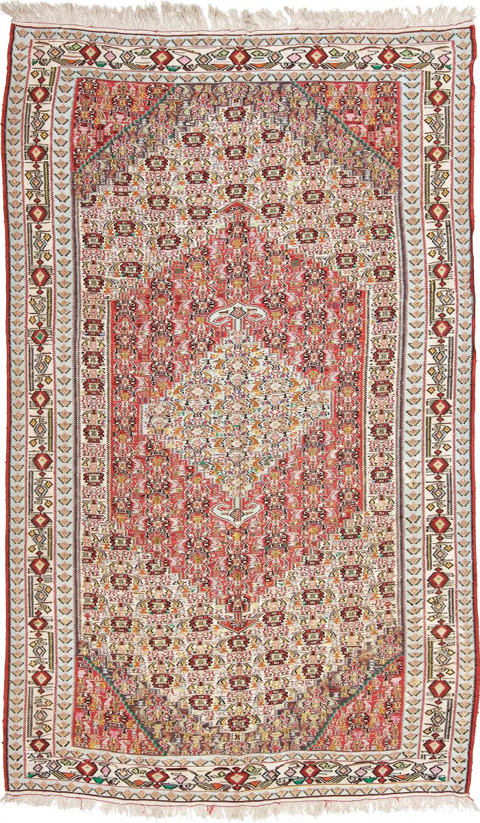 Persian Rug Kilim Senneh 8'6"x5'3" 8'6"x5'3", Persian Rug Knotted by hand